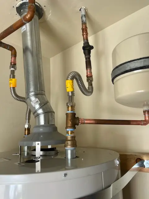 Water heater installation and plumbing repair in Host